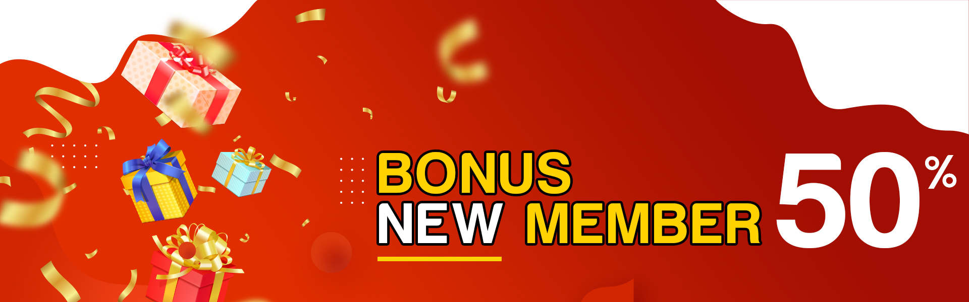 BONUS NEW MEMBER 50%